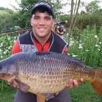 Thomas Finney with a hard-fighting carp of 20lbs 12oz